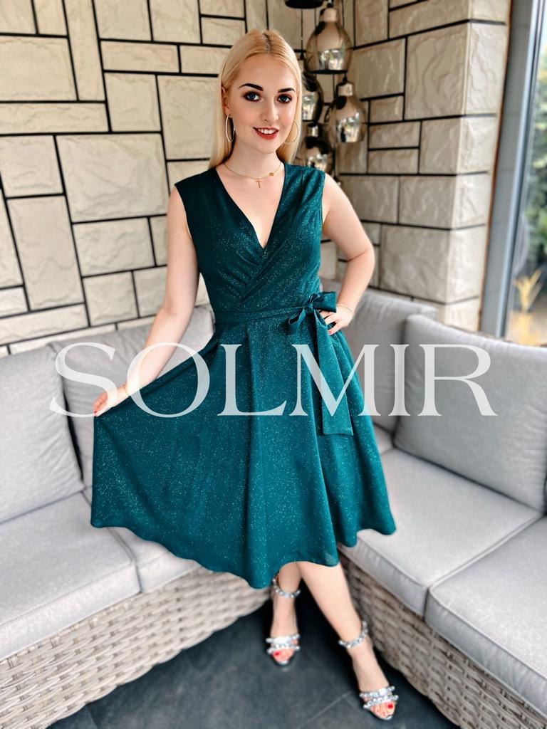 Sukienka CELINE butelkowa zieleń Sukienka CELINE butelkowa zieleń