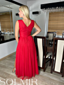 Sukienka HANNA malinowa czerwień