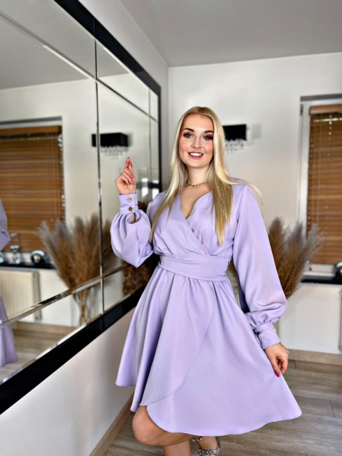 Sukienka LILA liliowy fiolet Sukienka LILA liliowy fiolet