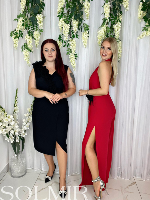 Kombinezon SHAYNA malinowa czerwień Kombinezon SHAYNA malinowa czerwień