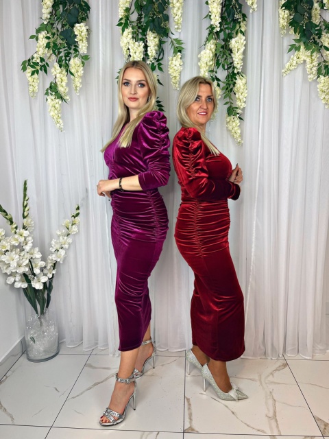 Sukienka THE LIGHT bordo