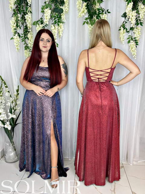 Sukienka NATALIE brokat bordo Sukienka NATALIE brokat bordo