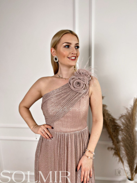 Sukienka ANTONELLA pudrowy róż Sukienka ANTONELLA pudrowy róż