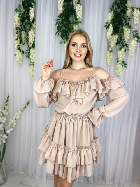 Sukienka FRESA jasny beż Sukienka FRESA jasny beż