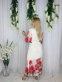 Sukienka CAPRI fuksjowe kwiaty