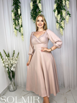 Sukienka ANDREA pudrowy beż