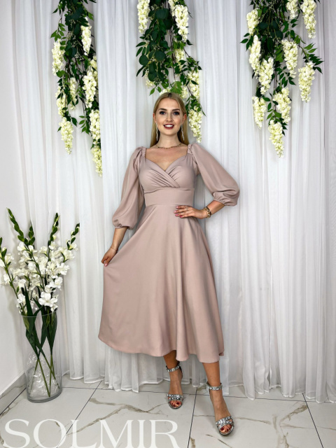 Sukienka ANDREA pudrowy beż Sukienka ANDREA pudrowy beż