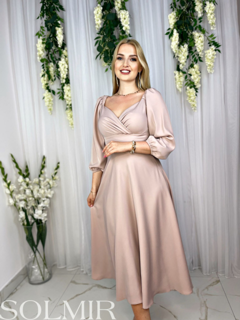 Sukienka ANDREA pudrowy beż Sukienka ANDREA pudrowy beż