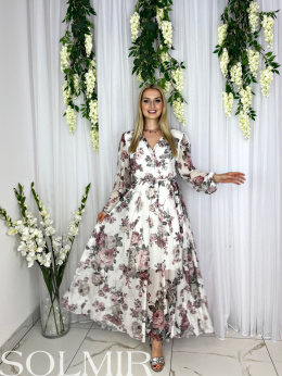 Sukienka MILENA print kwiaty