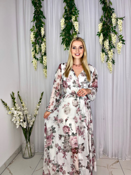 Sukienka MILENA print kwiaty