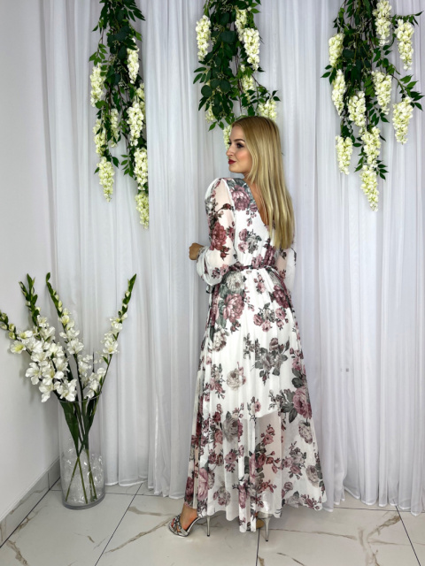 Sukienka MILENA print kwiaty Sukienka MILENA print kwiaty