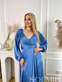 Sukienka KARINA jeansowy niebieski