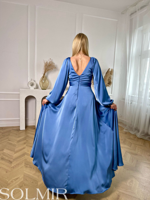 Sukienka KARINA jeansowy niebieski Sukienka KARINA jeansowy niebieski