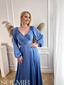 Sukienka KARINA jeansowy niebieski