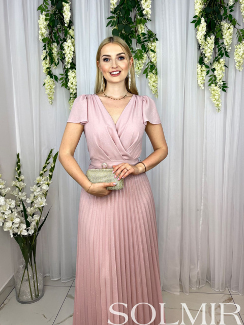 Sukienka ROSA pudrowy róż Sukienka ROSA pudrowy róż