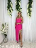 Sukienka ADDIE neonowy róż