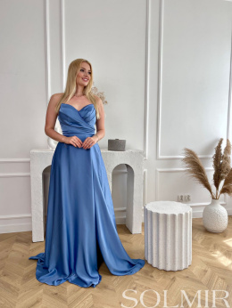 Sukienka ELIZABETH jeansowy niebieski