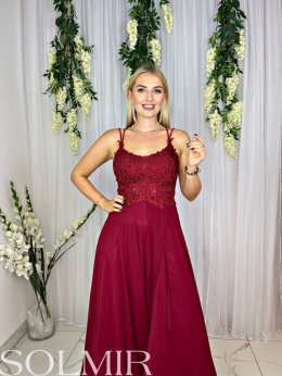 Sukienka AIDA bordo/wino