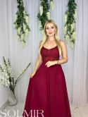 Sukienka AIDA bordo/wino