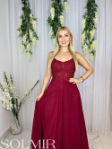 Sukienka AIDA bordo/wino