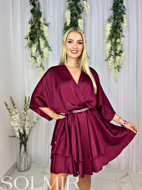 Sukienka ANETTA bordo/wino Sukienka ANETTA bordo/wino