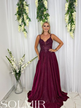 Sukienka ADELINE bordo