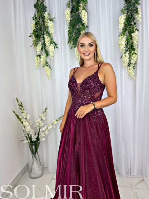 Sukienka ADELINE bordo Sukienka ADELINE bordo
