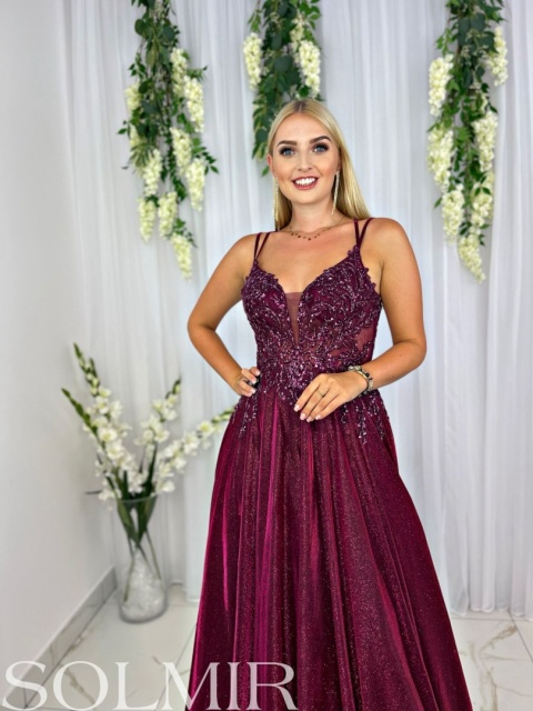 Sukienka ADELINE bordo Sukienka ADELINE bordo