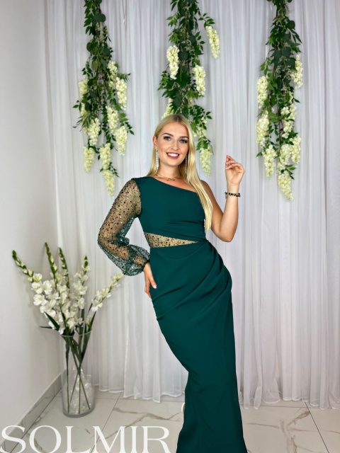 Sukienka RENESME MAXI butelkowa zieleń Sukienka RENESME MAXI butelkowa zieleń