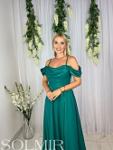 Sukienka SAGRADI szamargdowa zieleń