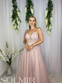 Sukienka SELINA pudrowy róż