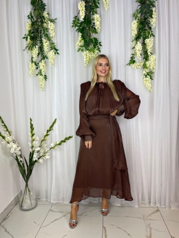 Sukienka ALICE MAXI czekolada