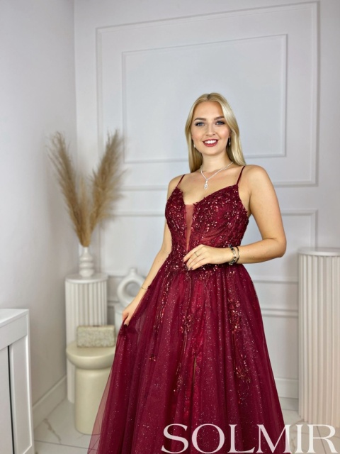 Sukienka ARTEMIDA bordo