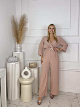 Kombinezon ALEXANDRO rękaw pudrowy róż