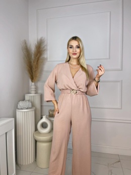 Kombinezon ALEXANDRO rękaw pudrowy róż