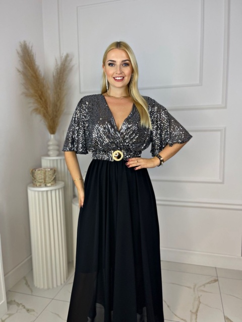 Sukienka OSTI srebro