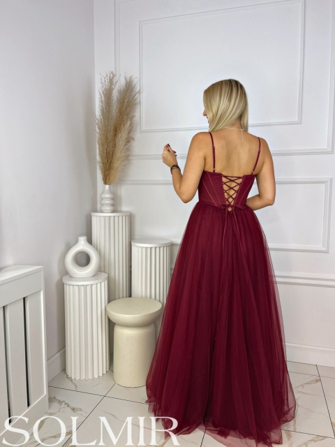 Sukienka MILUNA bordo