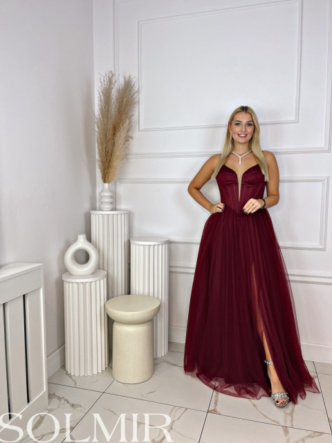 Sukienka MILUNA bordo