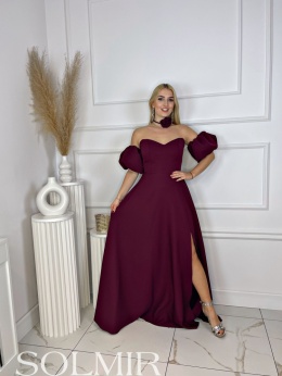 Sukienka JAZMIN bordo