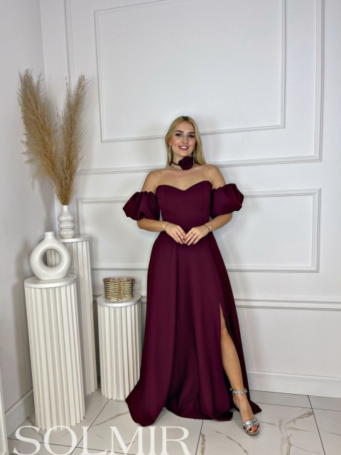 Sukienka JAZMIN bordo