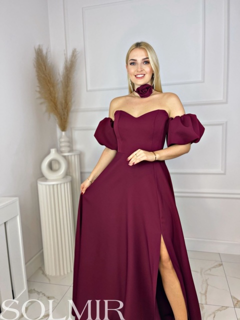 Sukienka JAZMIN bordo