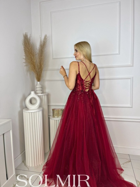 Sukienka INESKA bordo