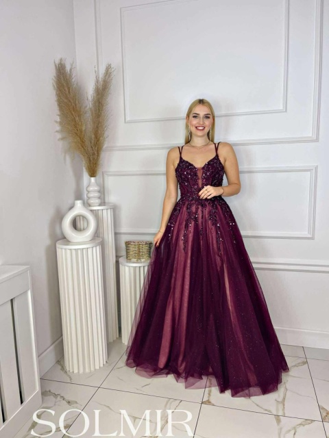 Sukienka MALEDIWA BIS bordo