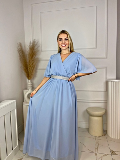 Sukienka PATRYCJA MAXI błękit