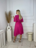Sukienka PATRYCJA MIDI fuksja