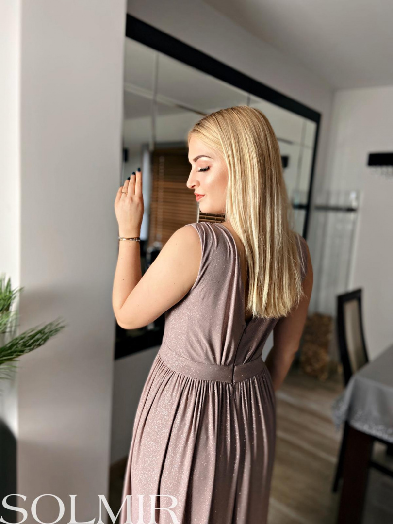 Sukienka NAOMI złoty beż Sukienka NAOMI złoty beż