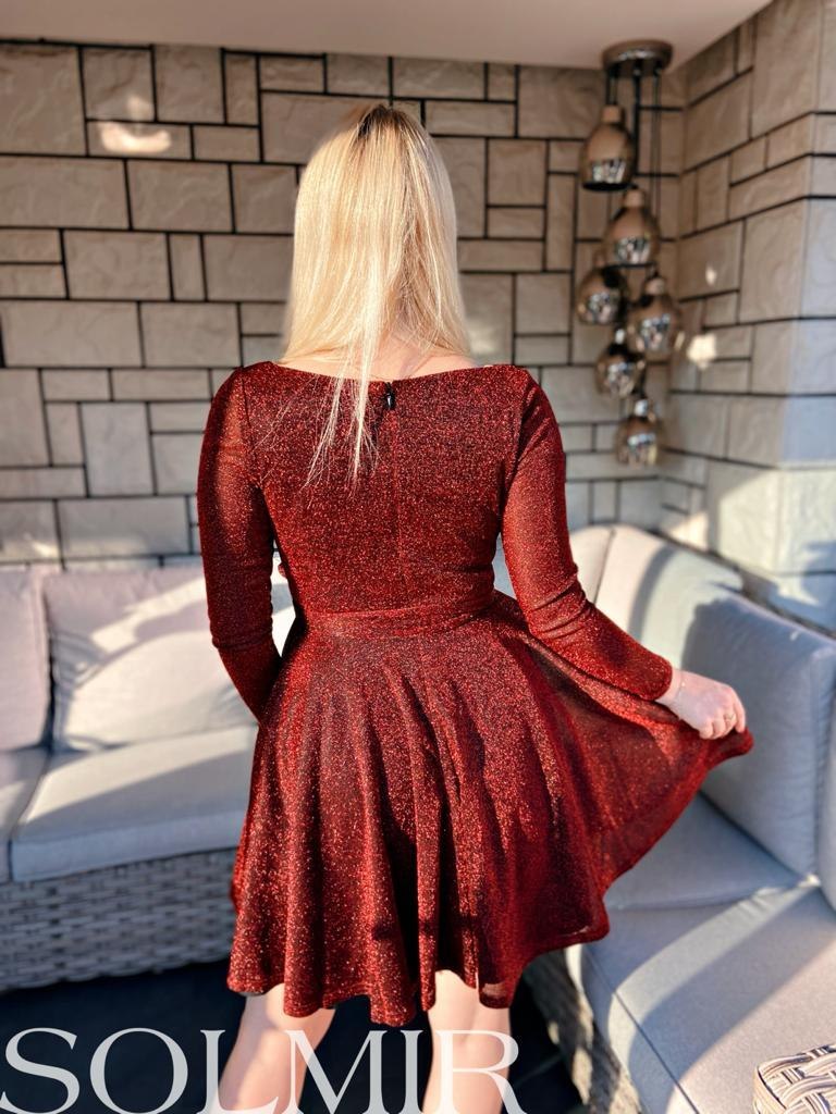 Sukienka SPARKLING BIS czerwień