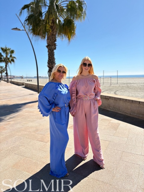 Komplet JELLY BIS brudny róż