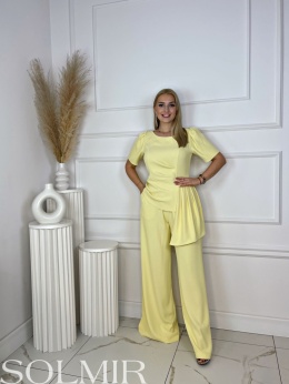 Komplet MARIANO masełkowy żółty