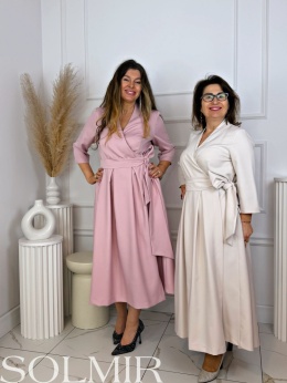 Sukienka ALONA BIS jasny beż